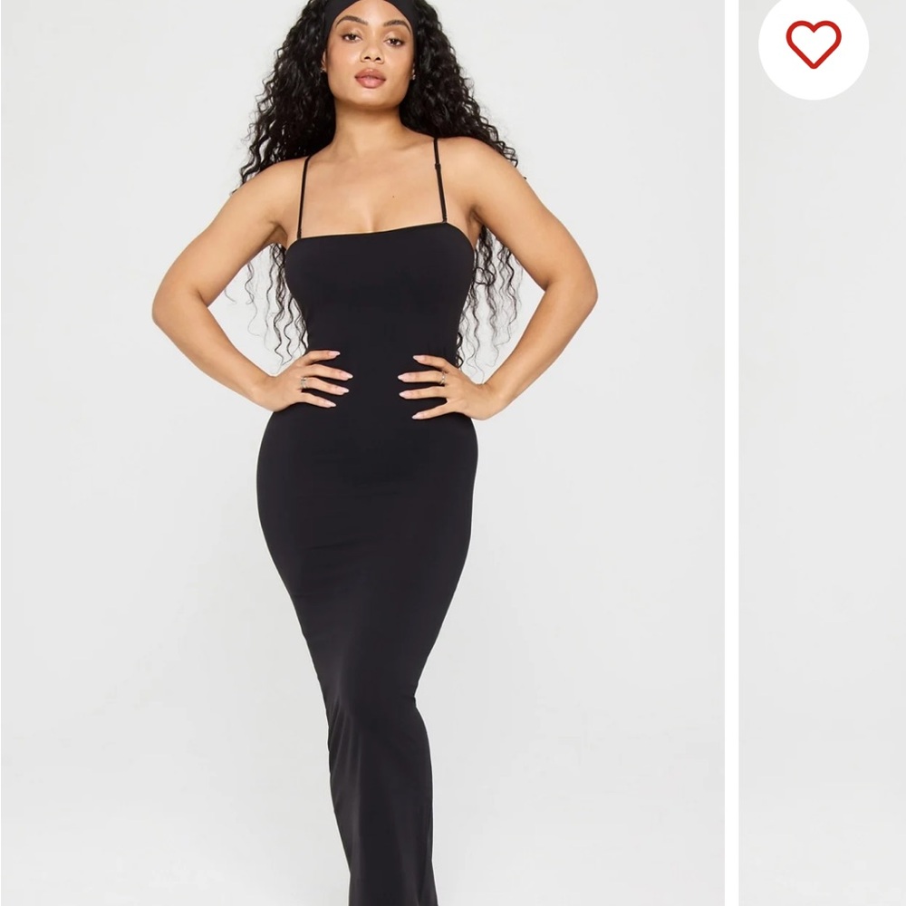 Fabletics Black Strapless Dress